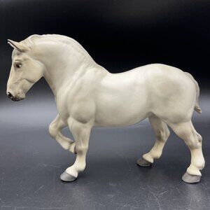 Hagen Renaker DW Percheron Draft Crusader Ceramic Horse Figurine Old Monrovia